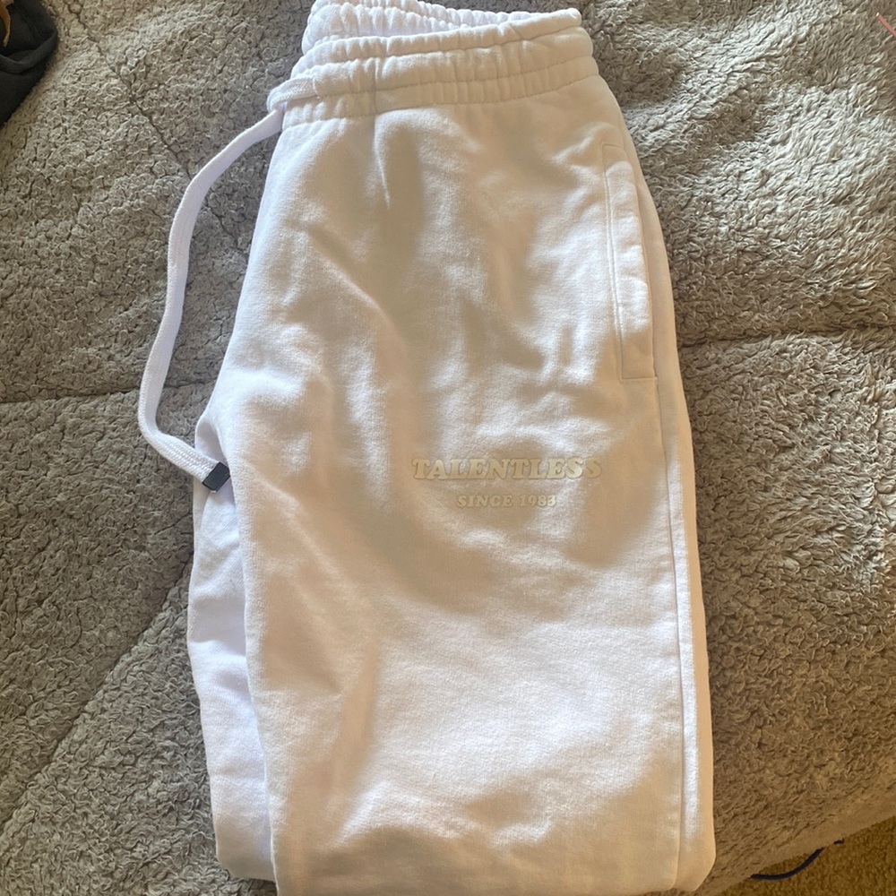 White sweatpants